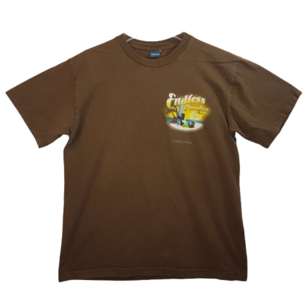 Vintage DISNEY Tee Shirt Large US L Beach Bum's Endless Paradise California